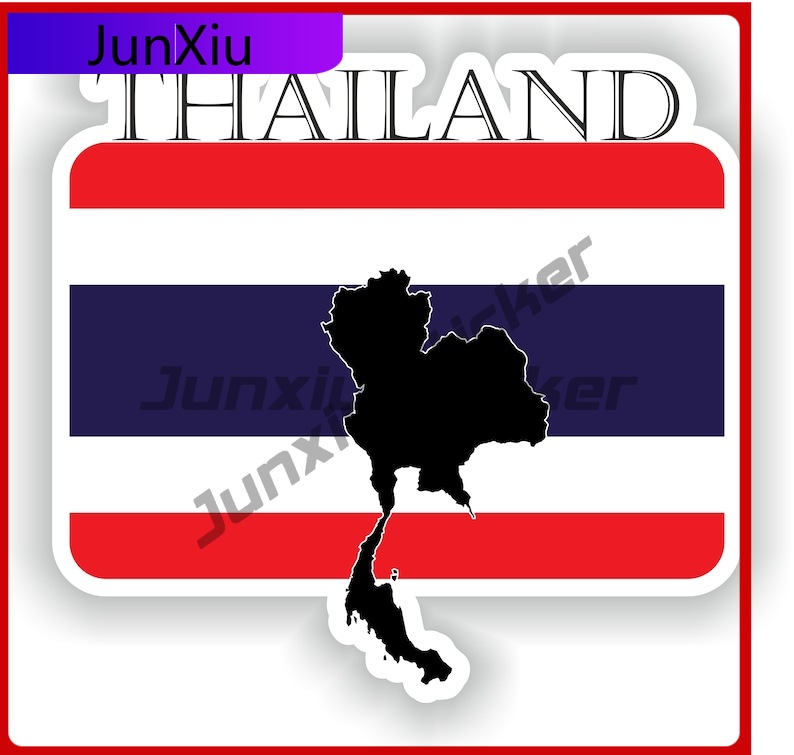 Car Accessories Thailand - タイ柄クールバンパーアンチスクラッチステッカー装飾UVエンブレム車バイクかわいいナショナルアクセサリーアニメボートスクラッチ