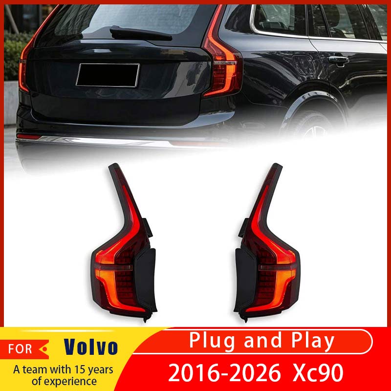 Volvo Car Accessories Xc90 - ボルボXC90 Mk2 Mk3 2016-2026用アップグレードテールライトリアランプ、改造自動車部品、カーアクセサリー、ターンシグナルLEDテールライト