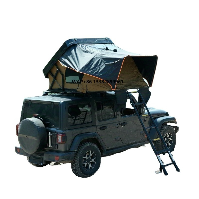 Car Accessories For Camping - 新型4～6人用ハードシェルルーフトップキャンピングテント、車用ルーフトップテント用はしごアクセサリー付き