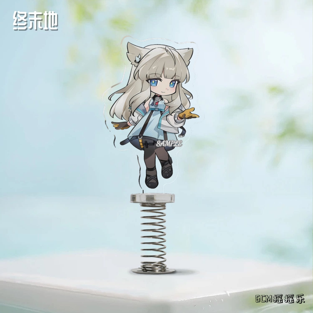 Car Accessories Decoration - ゲーム「アークナイツ：エンドフィールド」アクリルシェイカースタンド ‌ ペリカ・リノ・ロッシ・ミ・フ・ウルフガード・タンタン かわいいオーナメント 車の装飾ギフト