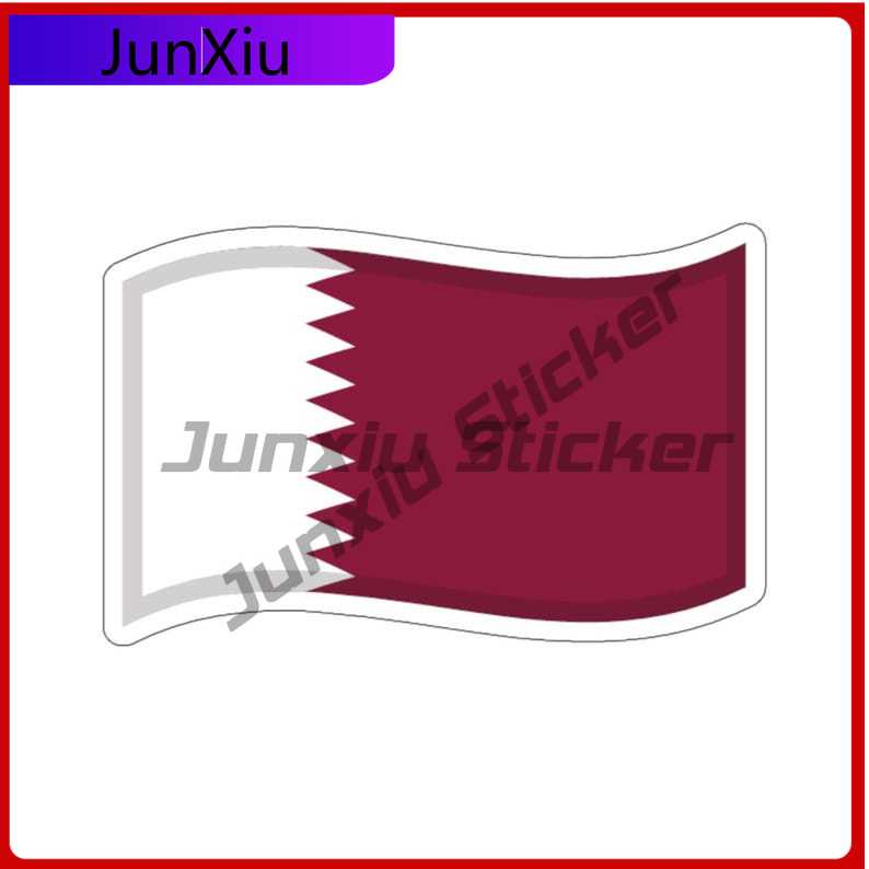 Qatar Car Accessories - カタール国旗ステッカー カタールデカール アクセサリー 装飾 車用 ラップトップ