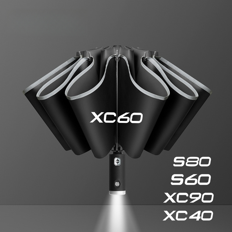 Volvo Car Accessories Xc90 - 車内アクセサリー 車用折りたたみ傘 ポータブル ボルボ XC60 XC90
