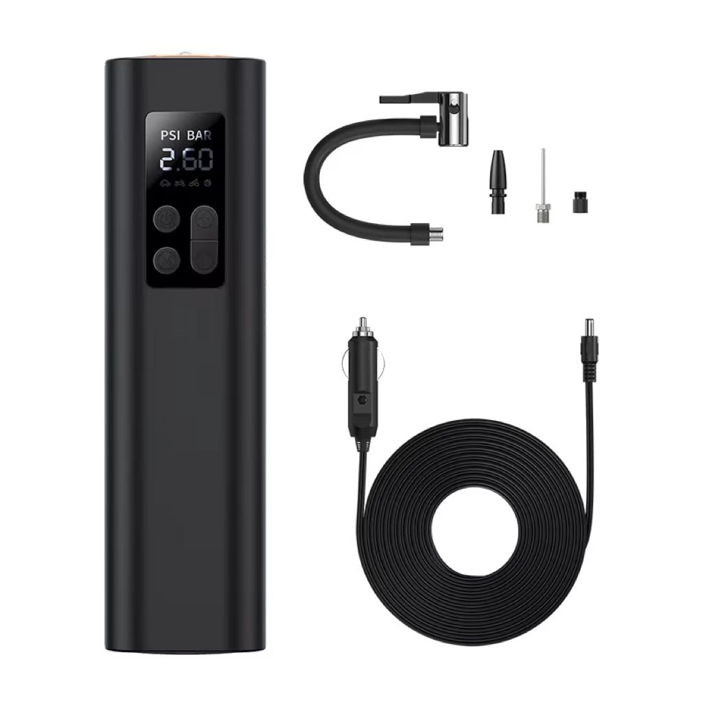 Car Portable Tire Inflator - ミニポータブルABSプラスチック製ワイヤレスデジタルタイヤインフレーターポンプ車用エアコンプレッサータイヤ空気圧モニター