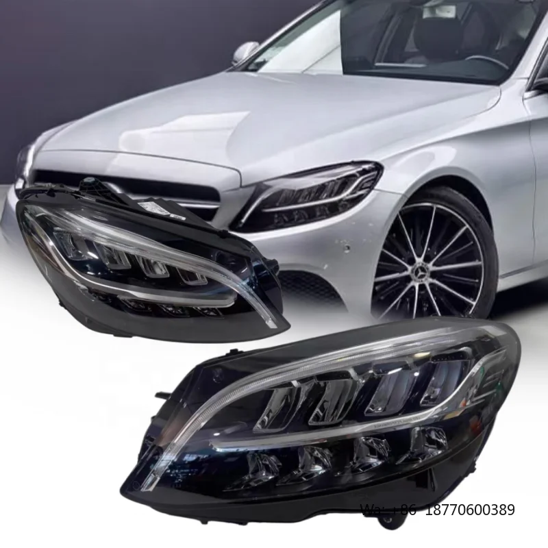Car Accessories Mercedes - メルセデスベンツCクラスW205 LEDヘッドライト2019 2020 2021高品質カーアクセサリーA2059067902、A2059068002