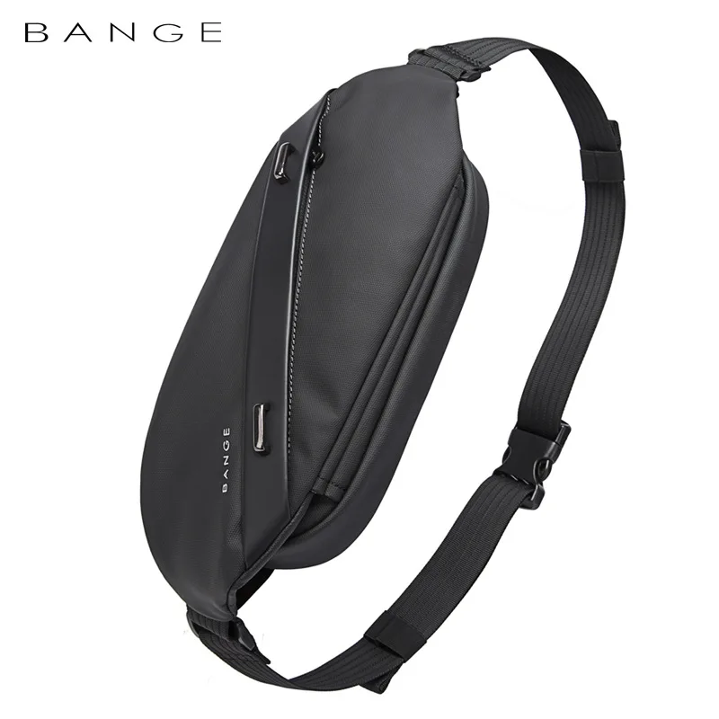 Car Accessories Gifts For Men - BANGE クロスボディバッグ男性大容量防水多機能ショルダーバッグ男性スリングチェストバッグウエストベルトマッチング