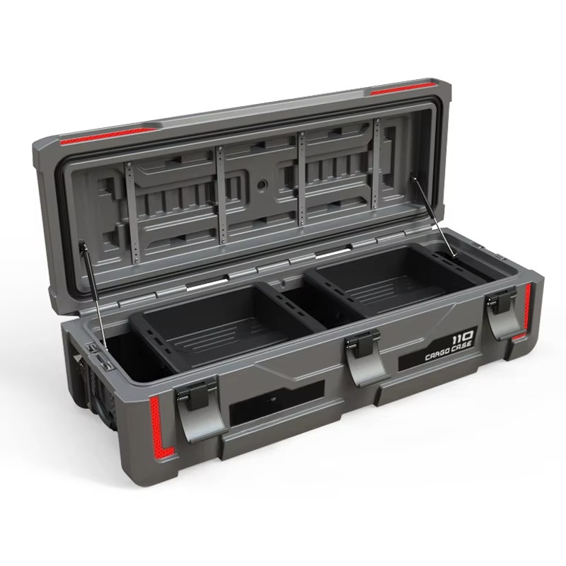 Car Accessories For Camping - 新しいユニークな4x4アウトドアキャンプアクセサリー110プラスチックツール収納ボックスケースヘビーデューティーカールーフラックマウントツールボックス