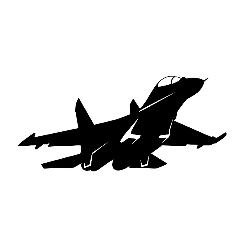 Car Accessories On Amazon - 車のステッカー Su-27 航空機防水自動車装飾カースタイリングカーアクセサリービニールデカール