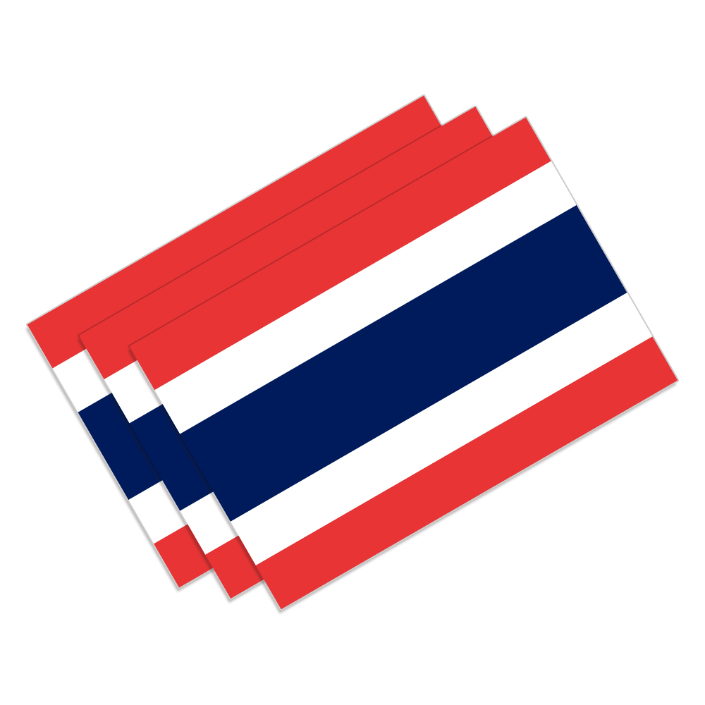 Car Accessories Thailand - 防水PVCステッカー,タイ国旗付き,車,オートバイ,車,スタイリング用,3ユニット