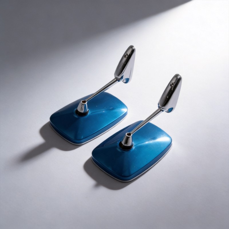 Car Accessories Exterior - クラシックカー スクエアドア サイドミラー 左右ペア プジョー504 1962-1975