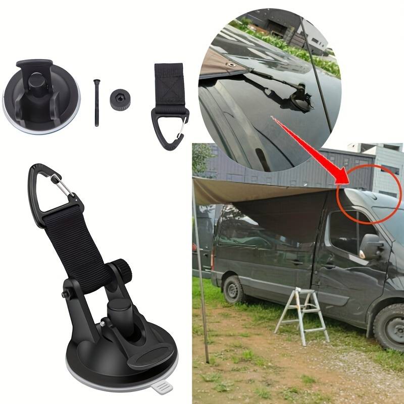 Car Accessories For Camping - 4個入り モーターホーム 車用吸盤アンカー 固定フック タイダウン ユニバーサル