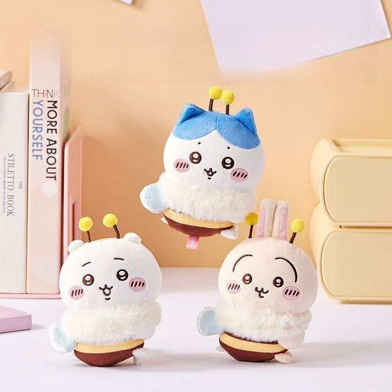 Car Accessories Decoration - 蜂シリーズ漫画かわいいハチワレうさぎ人形ソフトかわいいぬいぐるみ装飾品車内装飾小さな装飾品
