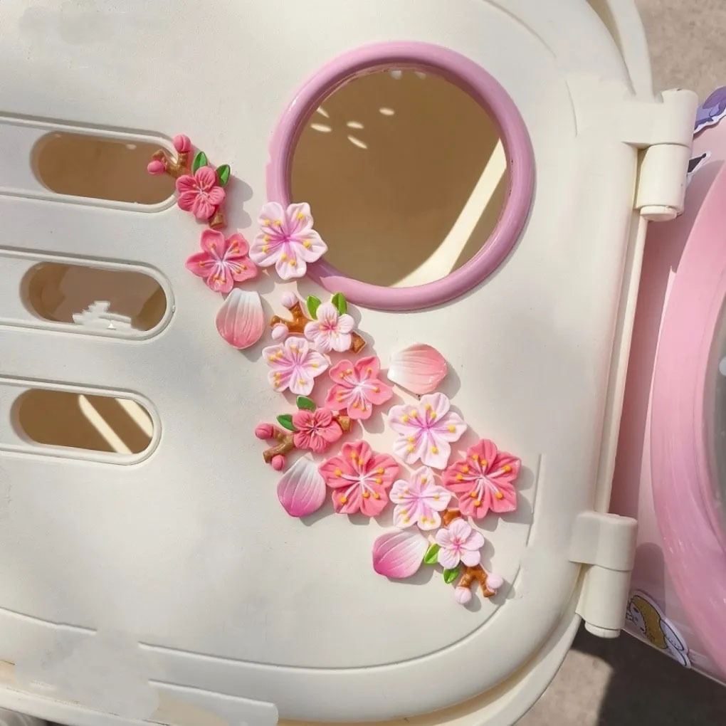 桃の花のカーデカール DIY 3Dステッカー 電気自動車 バ - Car Accessories Sticker のレビューと価格