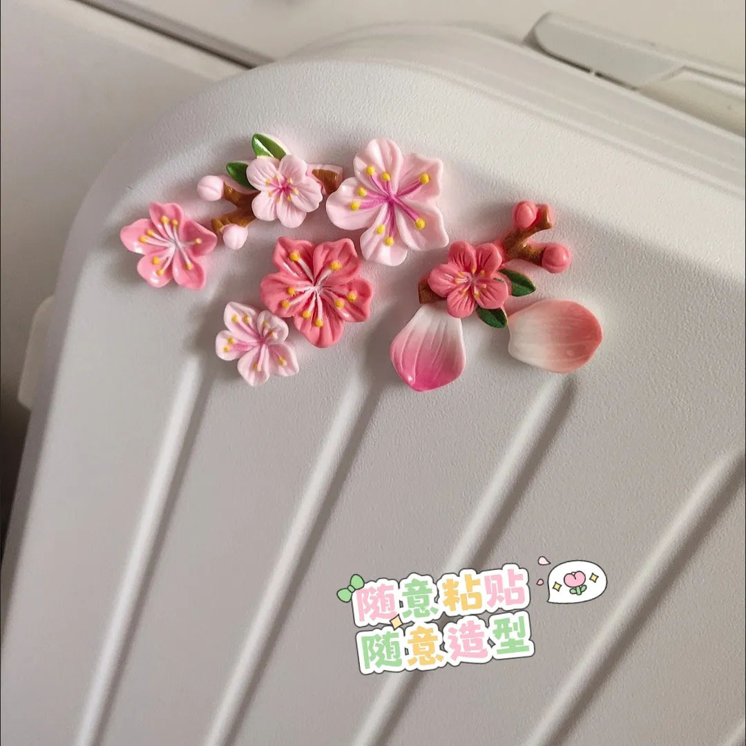 桃の花のカーデカール DIY 3Dステッカー 電気自動車 バ - Car Accessories Sticker のレビューと価格