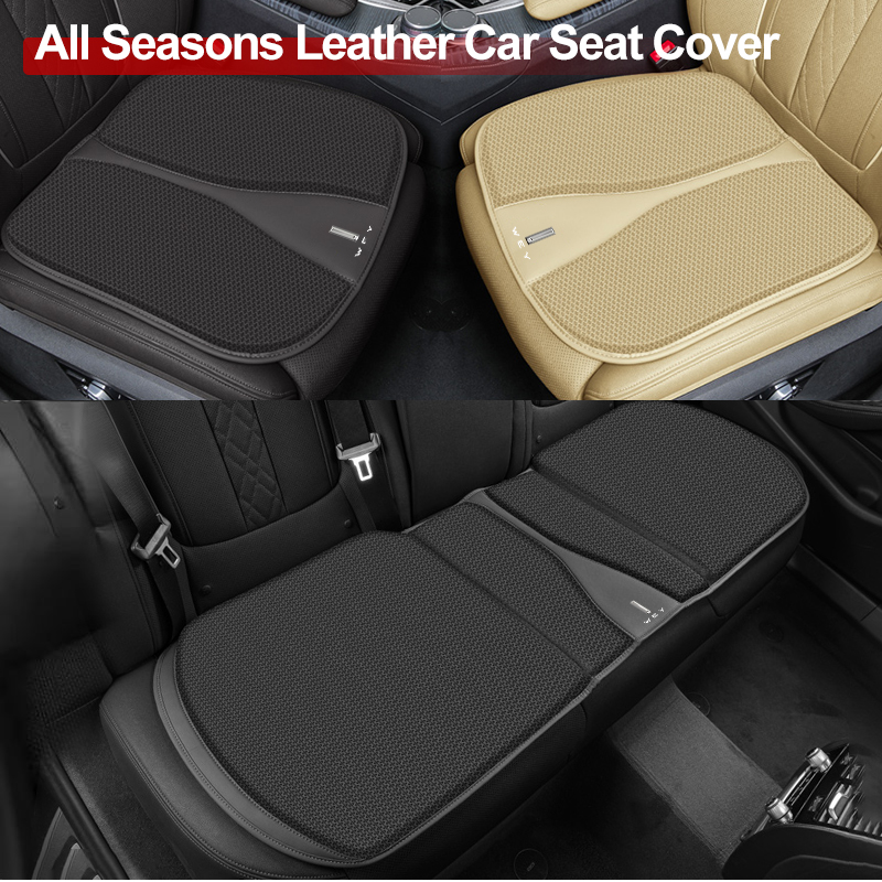 カーシートクッションカバー通気性アイスシルクソフトマットアク - Car Accessories Under 500 のレビューと価格