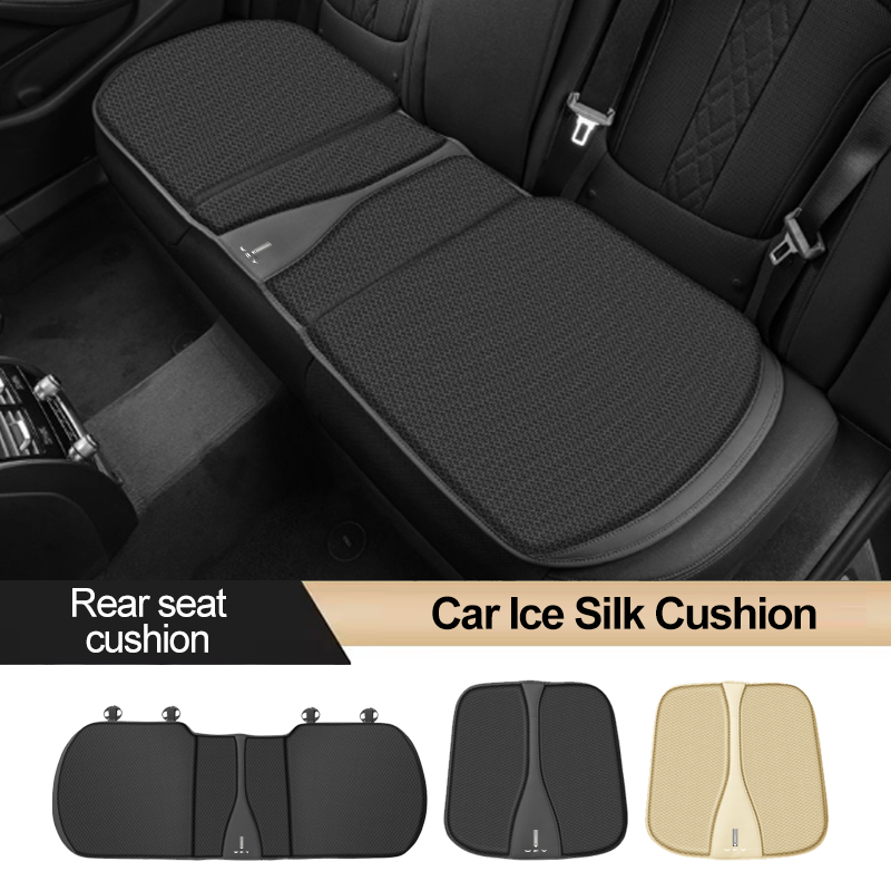 カーシートクッションカバー通気性アイスシルクソフトマットアク - Car Accessories Under 500 のレビューと価格