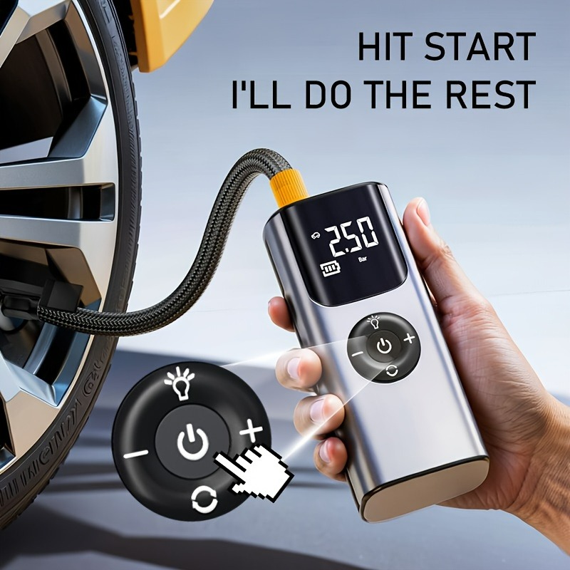 ポータブルカーエアポンプタイヤインフレータ電動エアコンプレッ - Car Portable Tire Inflator のレビューと価格