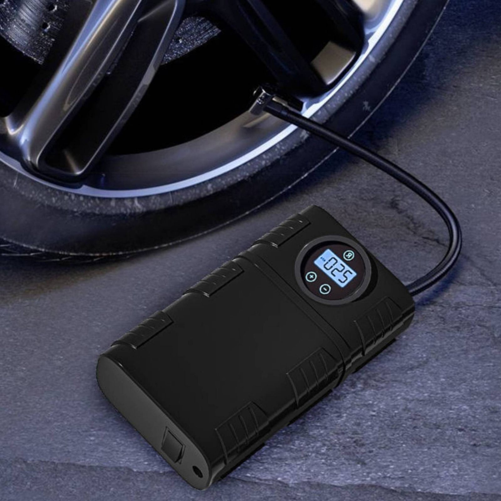 ポータブルタイヤインフレーターコードレスエンジンポータブルカ - Car Portable Tire Inflator のレビューと価格
