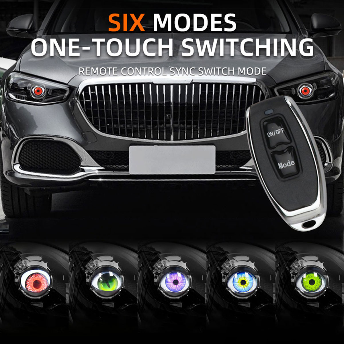 車のリモコン,邪眼レンズ,悪魔の目,悪魔の目,改造キット,車 - Car Accessories Evil Eye のレビューと価格