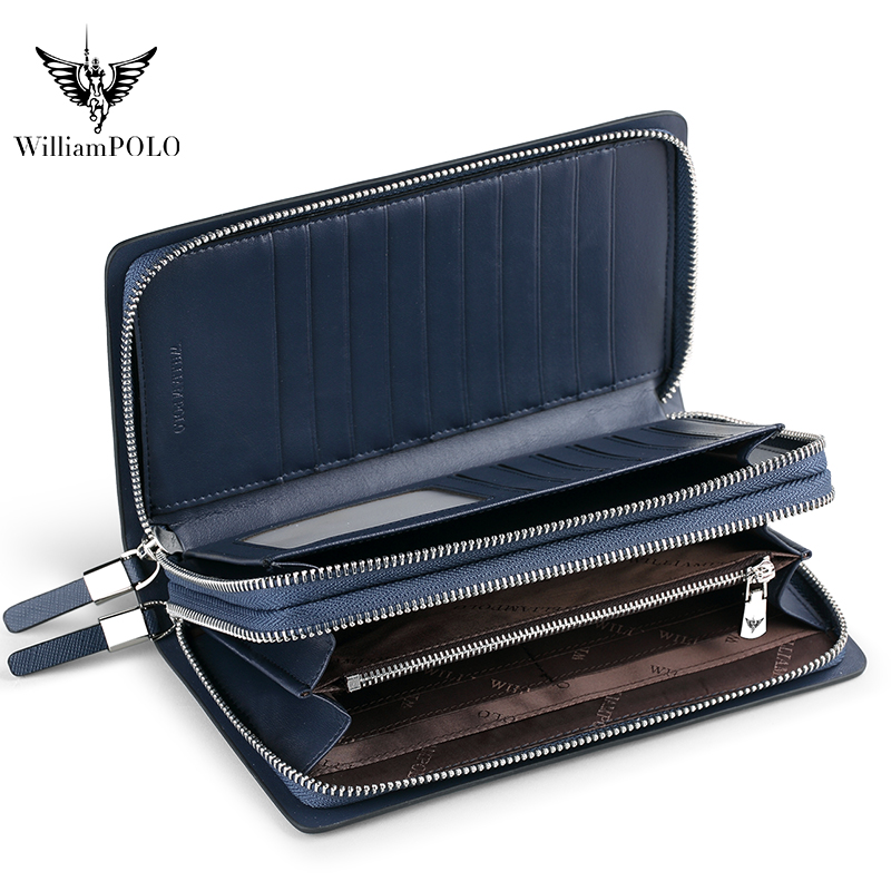 WILLIAMPOLO 高級メンズレザークラッチバッグ 大容 - Car Accessories Gifts For Men のレビューと価格