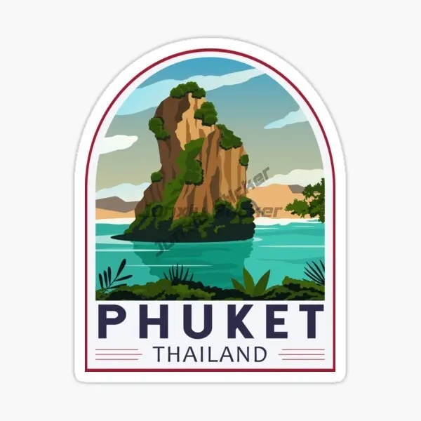 T タイ国旗風景エンブレムクリエイティブアクセサリーステッカ - Car Accessories Thailand のレビューと価格