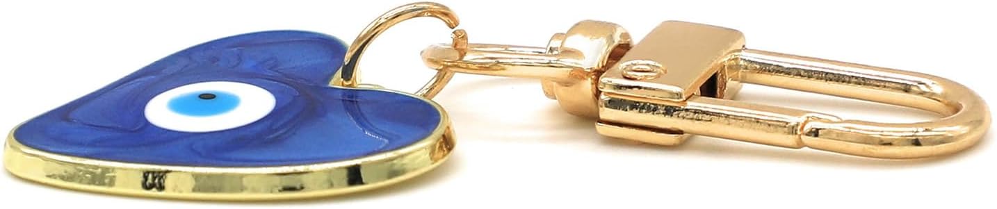 邪眼キーホルダー スウェットハートキーホルダー 女性男性用保 - Car Accessories Evil Eye のレビューと価格