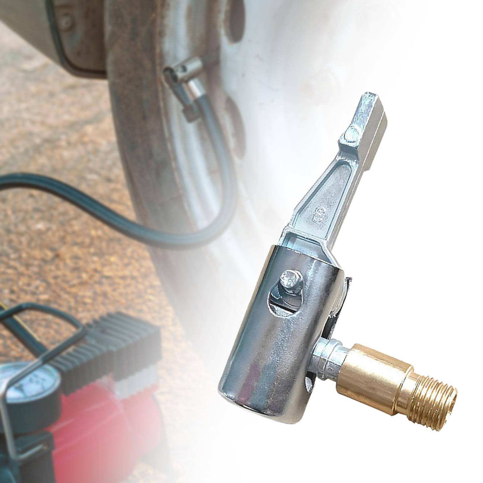 4x 車のタイヤインフレーターホースアダプタークリップオンア - Car Portable Tire Inflator のレビューと価格