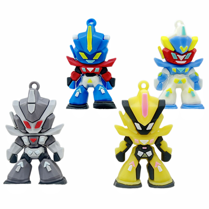 ガンダムシリコンキーホルダー、ミニモビルスーツアニメフィギュ - Car Accessories Gifts For Men のレビューと価格