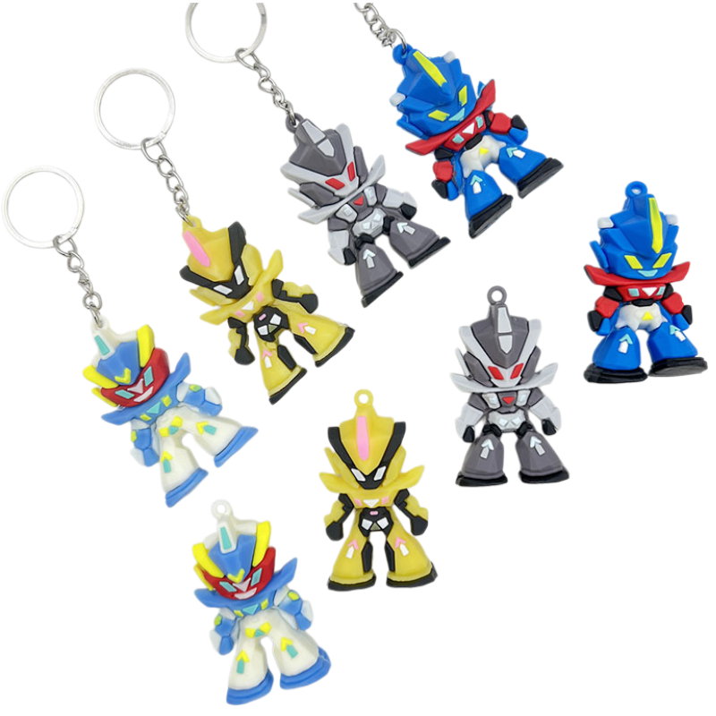 ガンダムシリコンキーホルダー、ミニモビルスーツアニメフィギュ - Car Accessories Gifts For Men のレビューと価格
