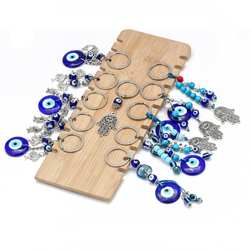 ラッキーアイツリーファティマハムサハンド邪眼ペンダントキーホ - Car Accessories Evil Eye のレビューと価格