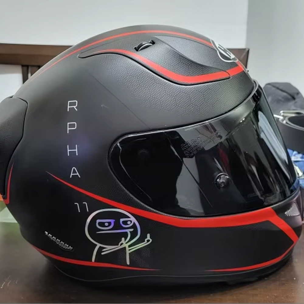 漫画風の面白い中指反射ビニールカーステッカー、バイクデカール - Car Accessories On Amazon のレビューと価格