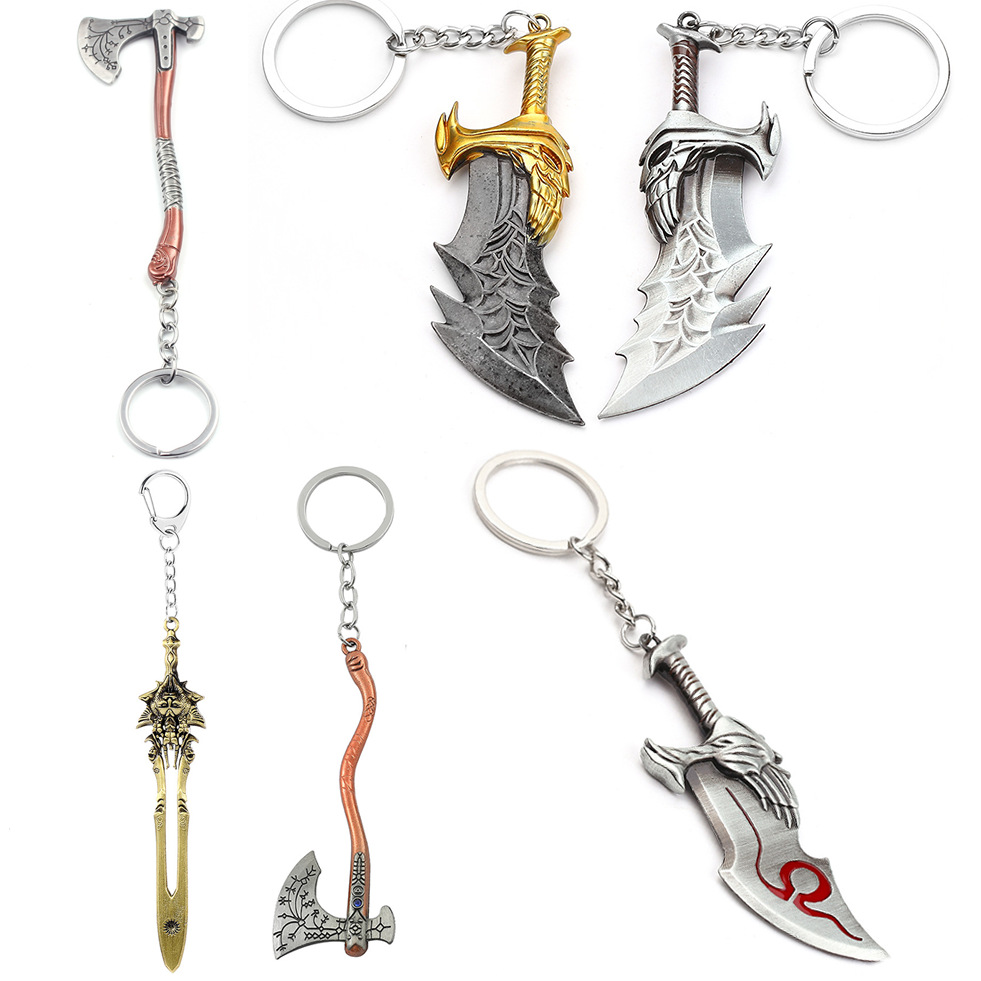ゴッド・オブ・ウォー4 クレイトスの剣 キーホルダー ペンダ - Car Accessories Gifts For Men のレビューと価格
