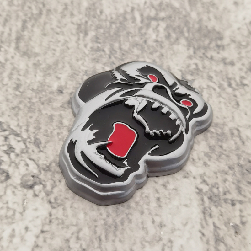 高品質改造3Dメタルカーステッカーダイヤモンドゴリラの咆哮ス - Car Accessories Sticker のレビューと価格
