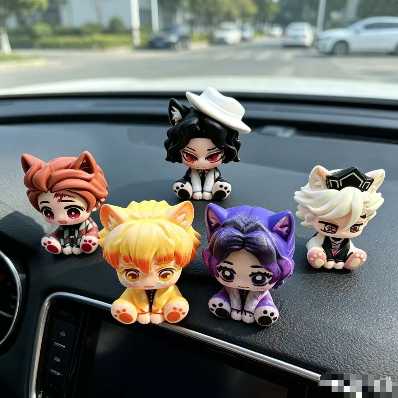 鬼滅の刃 かわいいちびフィギュア 車飾り ミニサイズ 遮り目 - Car Accessories Decoration のレビューと価格