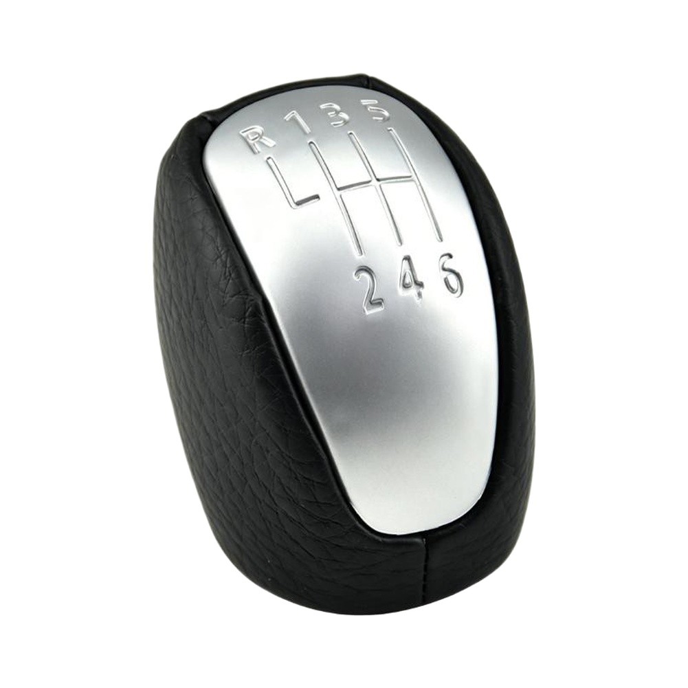6 シフトノブ 7701233215 PU レザーギアステッ - Car Accessories Sticker のレビューと価格