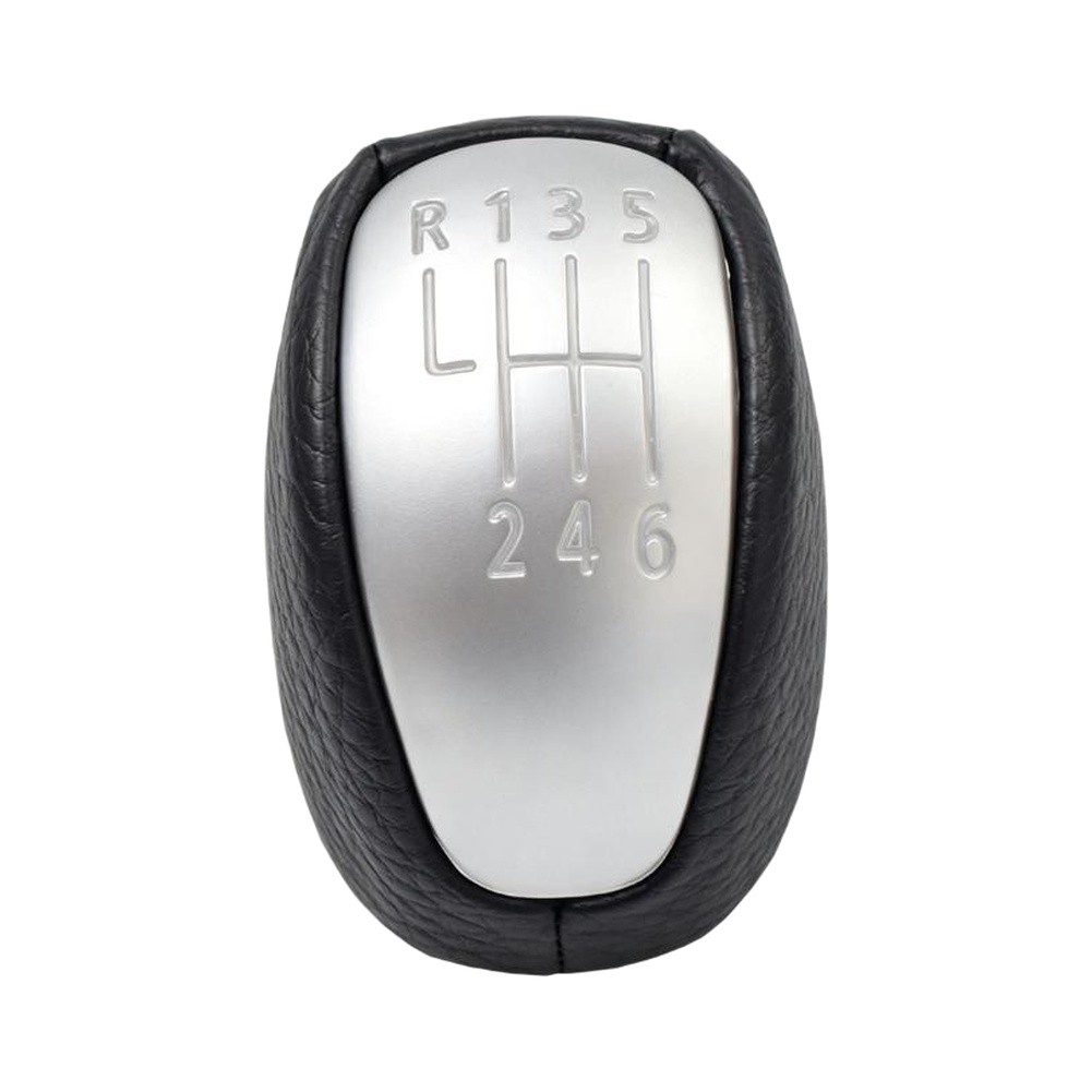 6 シフトノブ 7701233215 PU レザーギアステッ - Car Accessories Sticker のレビューと価格