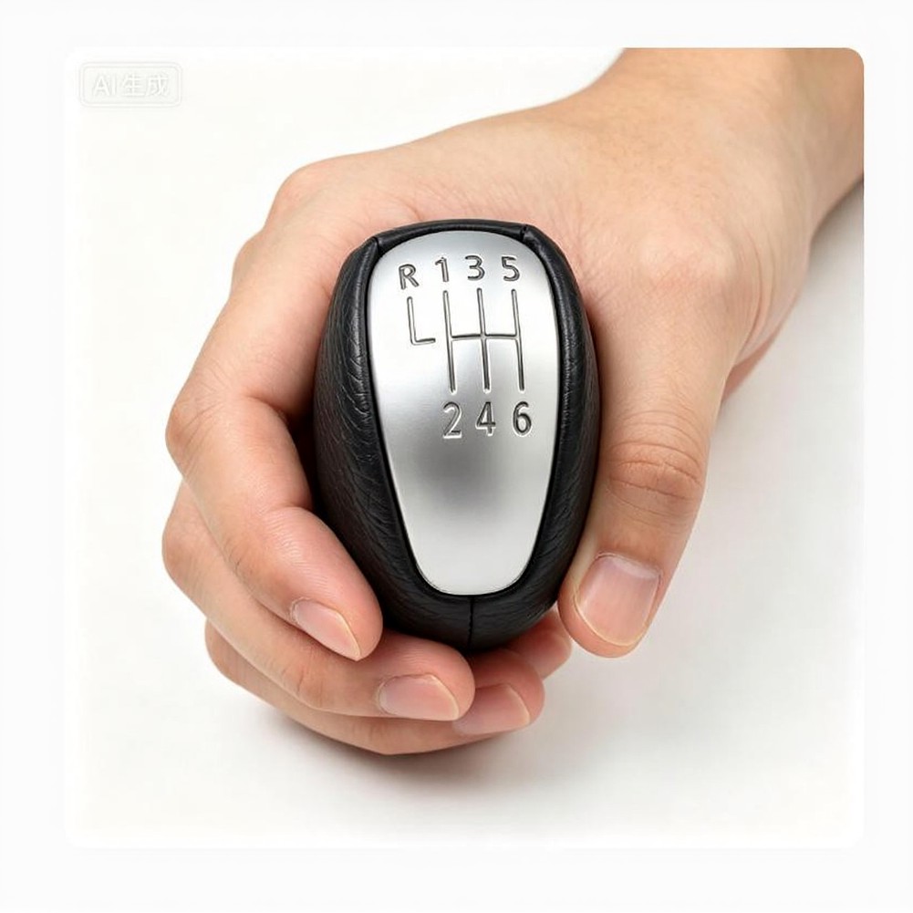 6 シフトノブ 7701233215 PU レザーギアステッ - Car Accessories Sticker のレビューと価格