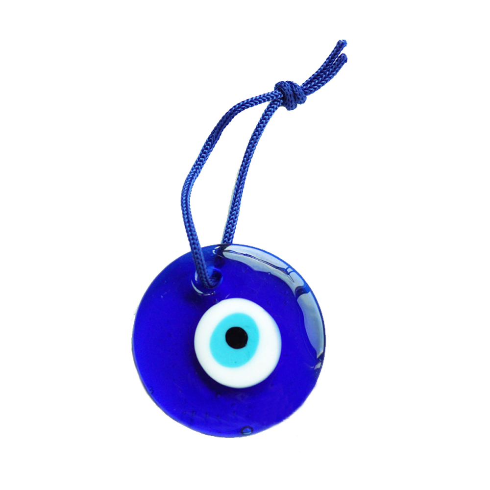 ラッキーアイガラスブルートルコ邪眼ペンダント壁掛け装飾ロープ - Car Accessories Evil Eye のレビューと価格