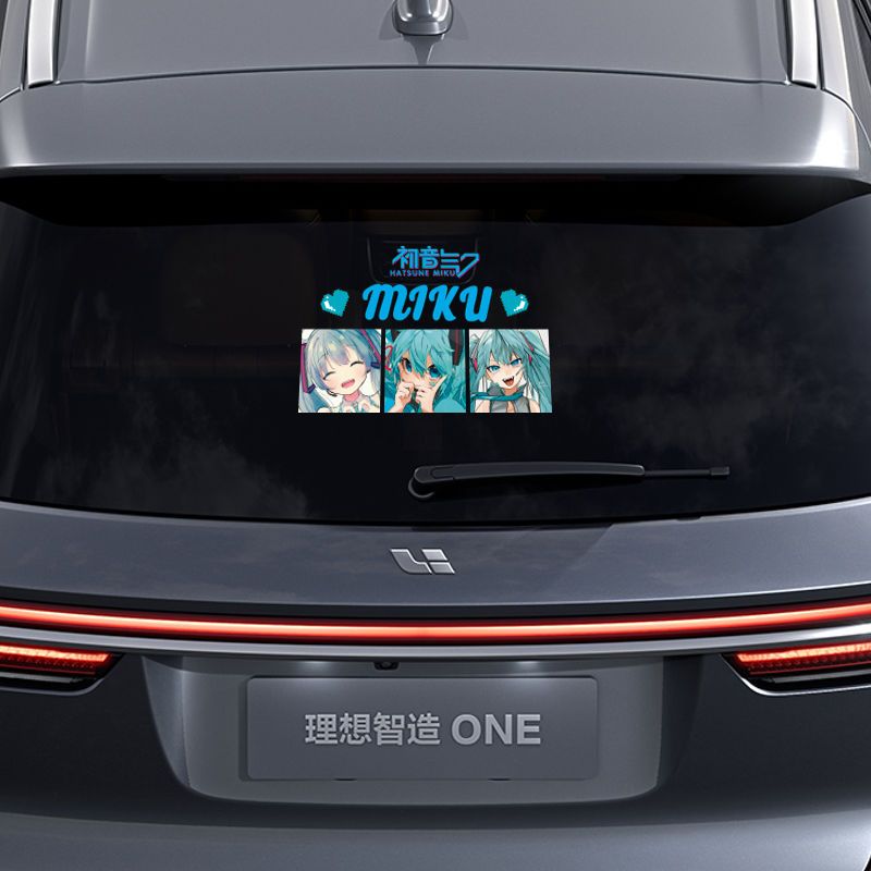 2026年新作クリエイティブ初音ミクアニメ反射ステッカー、車 - Car Accessories Sticker のレビューと価格