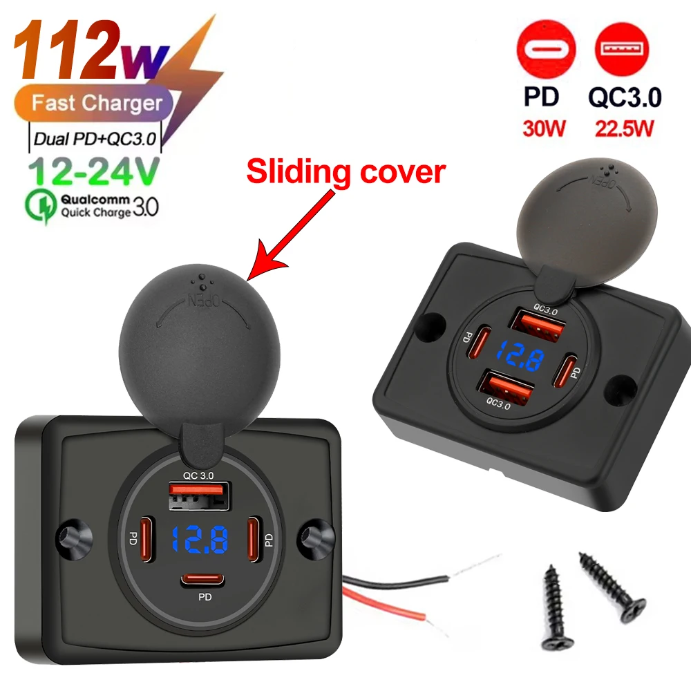 壁掛け充電アダプター、2～4ポートUSBコンセント、QC 2 - Car Accessories Thailand のレビューと価格