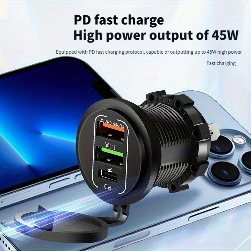 83 ワット最大電話充電器ソケット 45 ワット PD +  - Car Accessories Thailand のレビューと価格