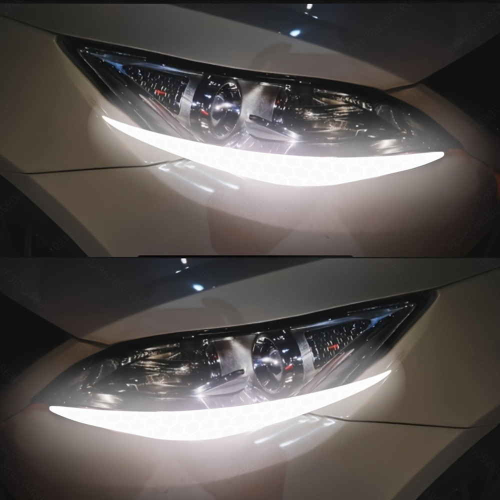 2 ピース/1 ペア反射アイライナー車のヘッドライト眉毛ステ - Car Accessories Evil Eye のレビューと価格