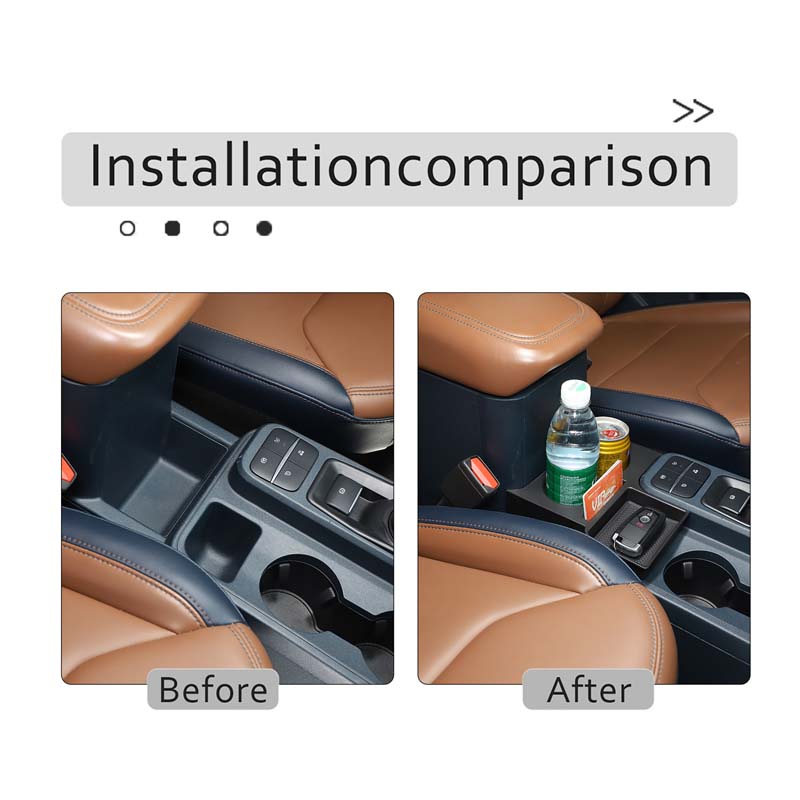 カーセンターコンソール収納ボックスカップホルダーオーガナイザ - Car Accessories Exterior のレビューと価格