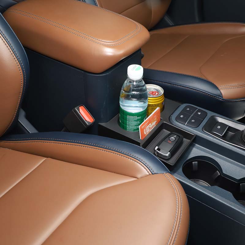 カーセンターコンソール収納ボックスカップホルダーオーガナイザ - Car Accessories Exterior のレビューと価格