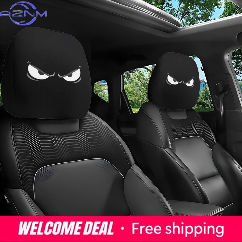 邪眼プリントカーヘッドレストカバー2個セット |   100 - Car Accessories Evil Eye のレビューと価格