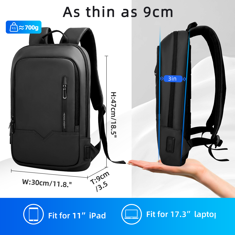 HK スリムビジネスバックパック メンズ 17.3インチ ノ - Car Accessories Gifts For Men のレビューと価格