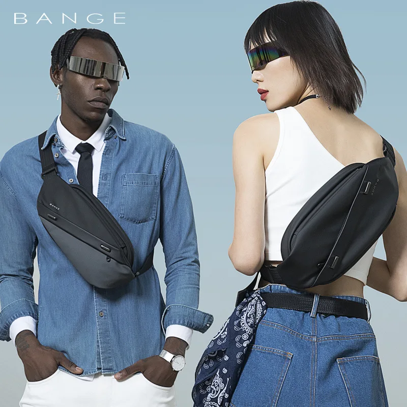 BANGE クロスボディバッグ男性大容量防水多機能ショルダー - Car Accessories Gifts For Men のレビューと価格