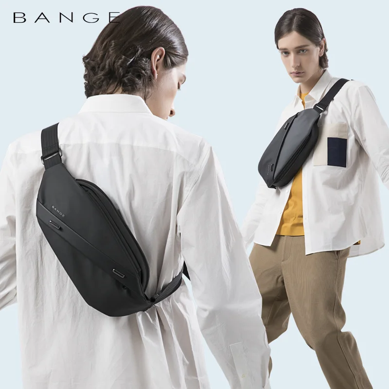 BANGE クロスボディバッグ男性大容量防水多機能ショルダー - Car Accessories Gifts For Men のレビューと価格
