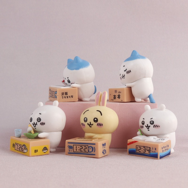 ハチワレうさぎ漫画目覚まし時計置物車内装飾小さくてかわいいデ - Car Accessories Decoration のレビューと価格