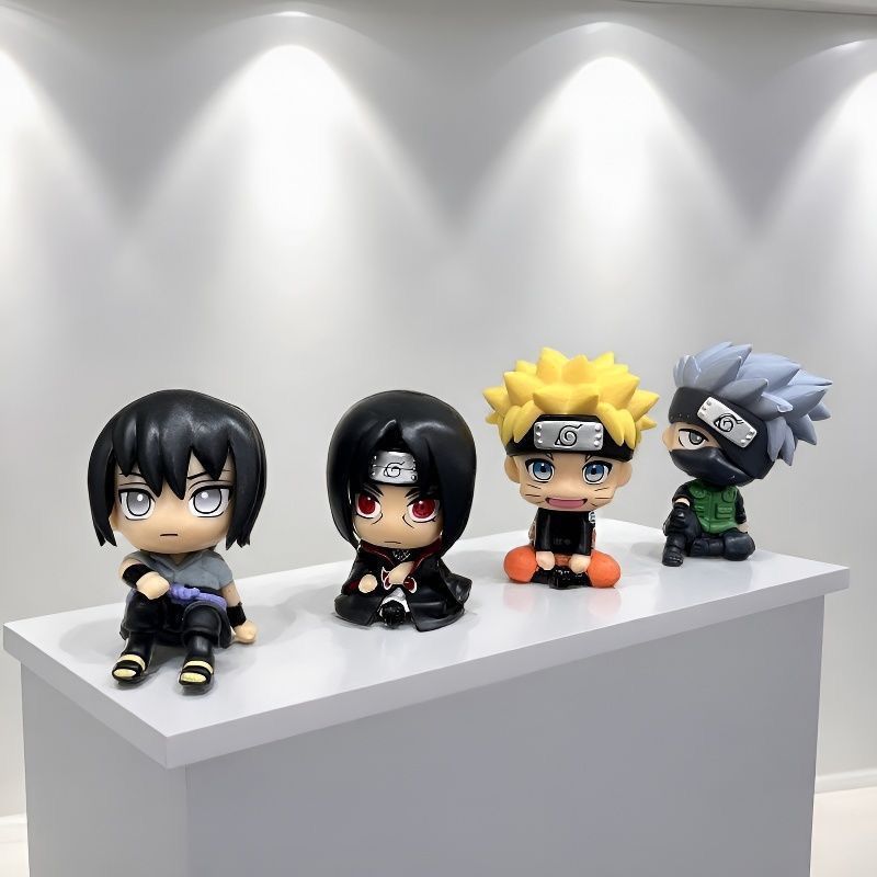 ナルト漫画かわいいフィギュアモデルカワイイ2Dちび人形車飾り - Car Accessories Decoration のレビューと価格