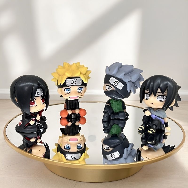 ナルト漫画かわいいフィギュアモデルカワイイ2Dちび人形車飾り - Car Accessories Decoration のレビューと価格